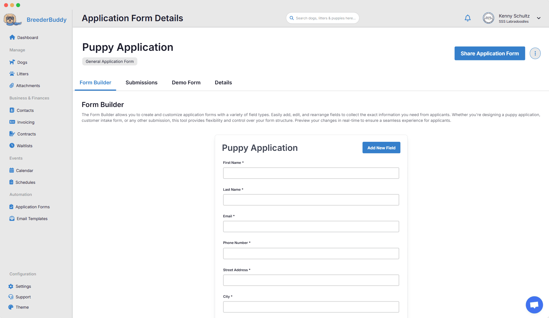 Dog Management Screenshot
